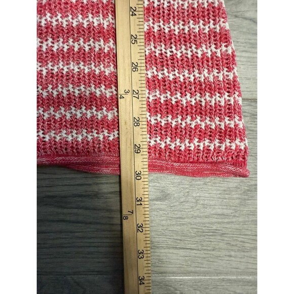 Tommy Bahama Women's S Shift Tunic Top Pink Linen Blend Casual Linen Stripe 196 - Picture 8 of 8